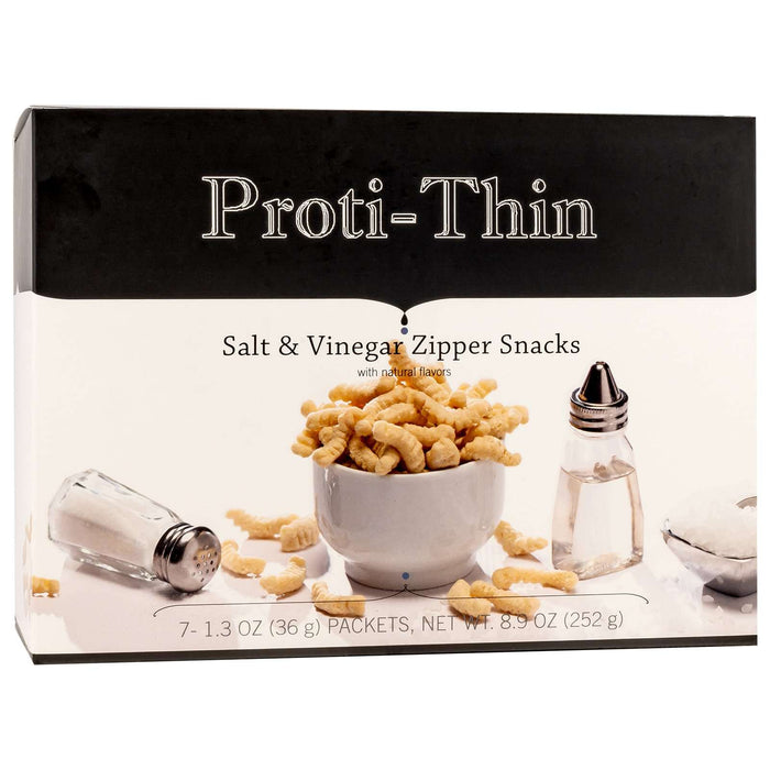 Proti-Thin Zipper Snacks: Salt & Vinegar Flavor - 7/Box