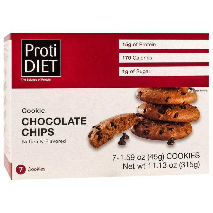 ProtiDiet Cookies - Chocolate Chip - 7/Box