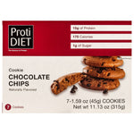 ProtiDiet Cookies - Chocolate Chip - 7/Box - Snacks & Desserts - Nashua Nutrition