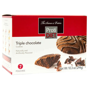 ProtiDiet Cookies - Triple Chocolate - 7/Box - Snacks & Desserts - Nashua Nutrition