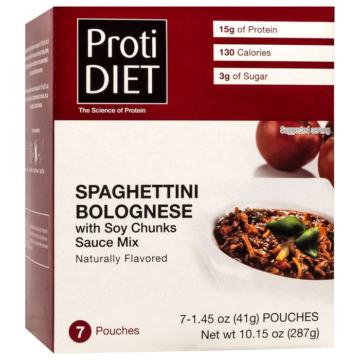ProtiDiet Dinner -  Spaghettini with Soy Chunk Sauce Mix - 7/Box