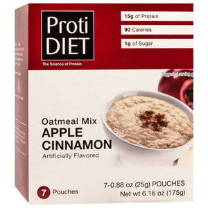 ProtiDiet Oatmeal - Apple Cinnamon - 7/Box - Breakfast Items - Nashua Nutrition