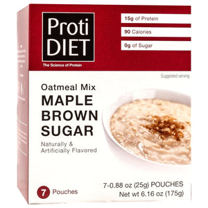 ProtiDiet Oatmeal - Maple Brown Sugar - 7/Box - Breakfast Items - Nashua Nutrition