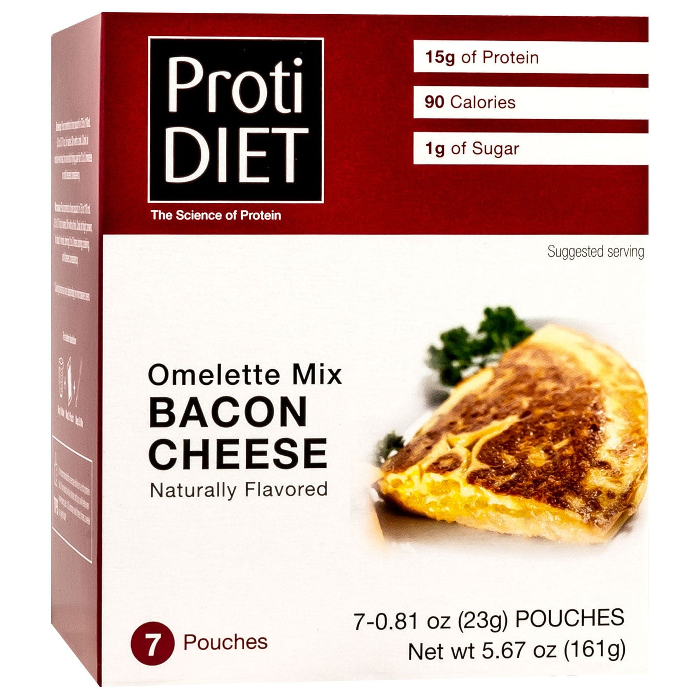 Omelette - Bacon & Cheese - 7/Box | ProtiDiet | Nashua Nutrition