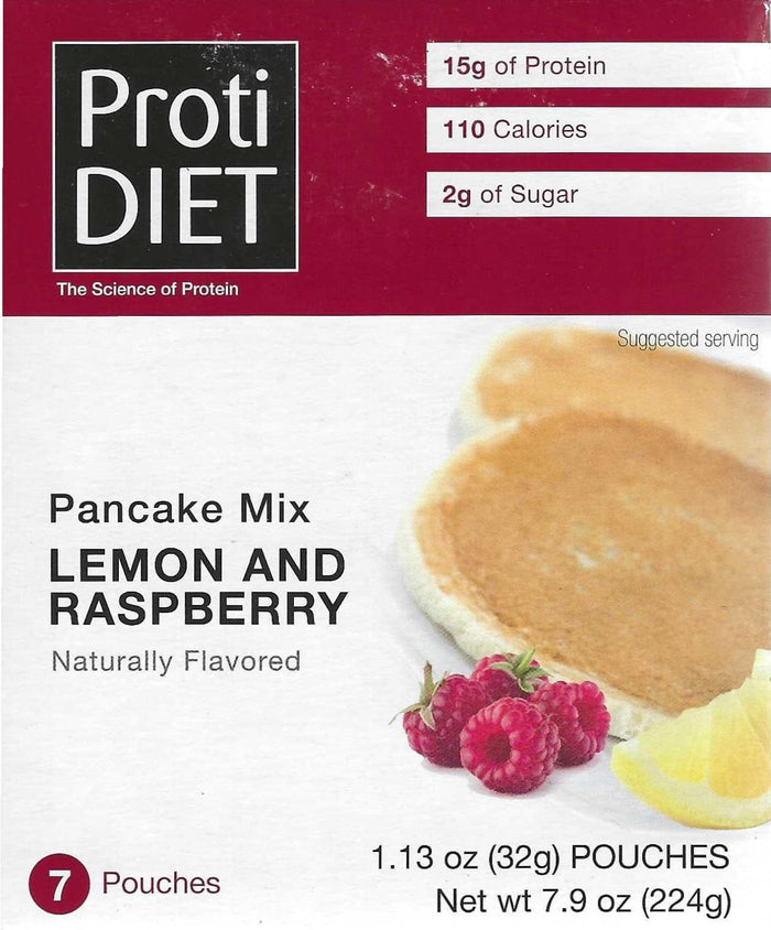 ProtiDiet Pancakes - Lemon and Raspberry - 7/Box