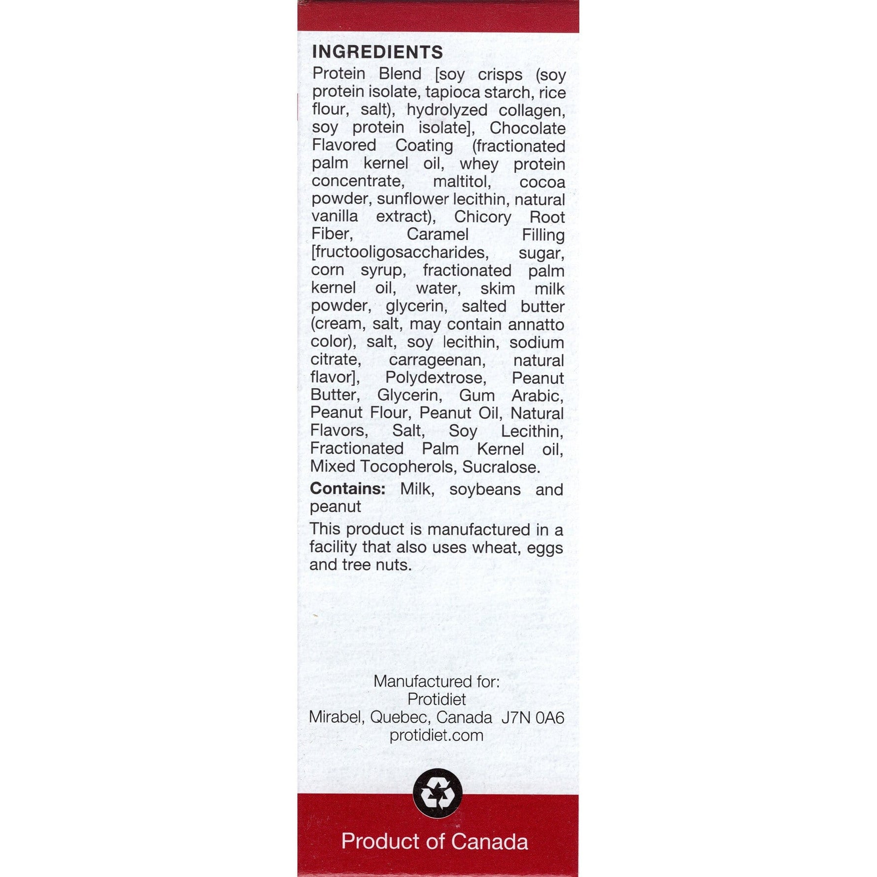 ProtiDiet Protein Bars - Peanut Butter and Smooth Caramel Crisp, 7 Bars/Box - Protein Bars - Nashua Nutrition