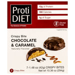 ProtiDiet Protein Crispy Bites - Chocolate & Caramel - 7/Box - Snacks & Desserts - Nashua Nutrition