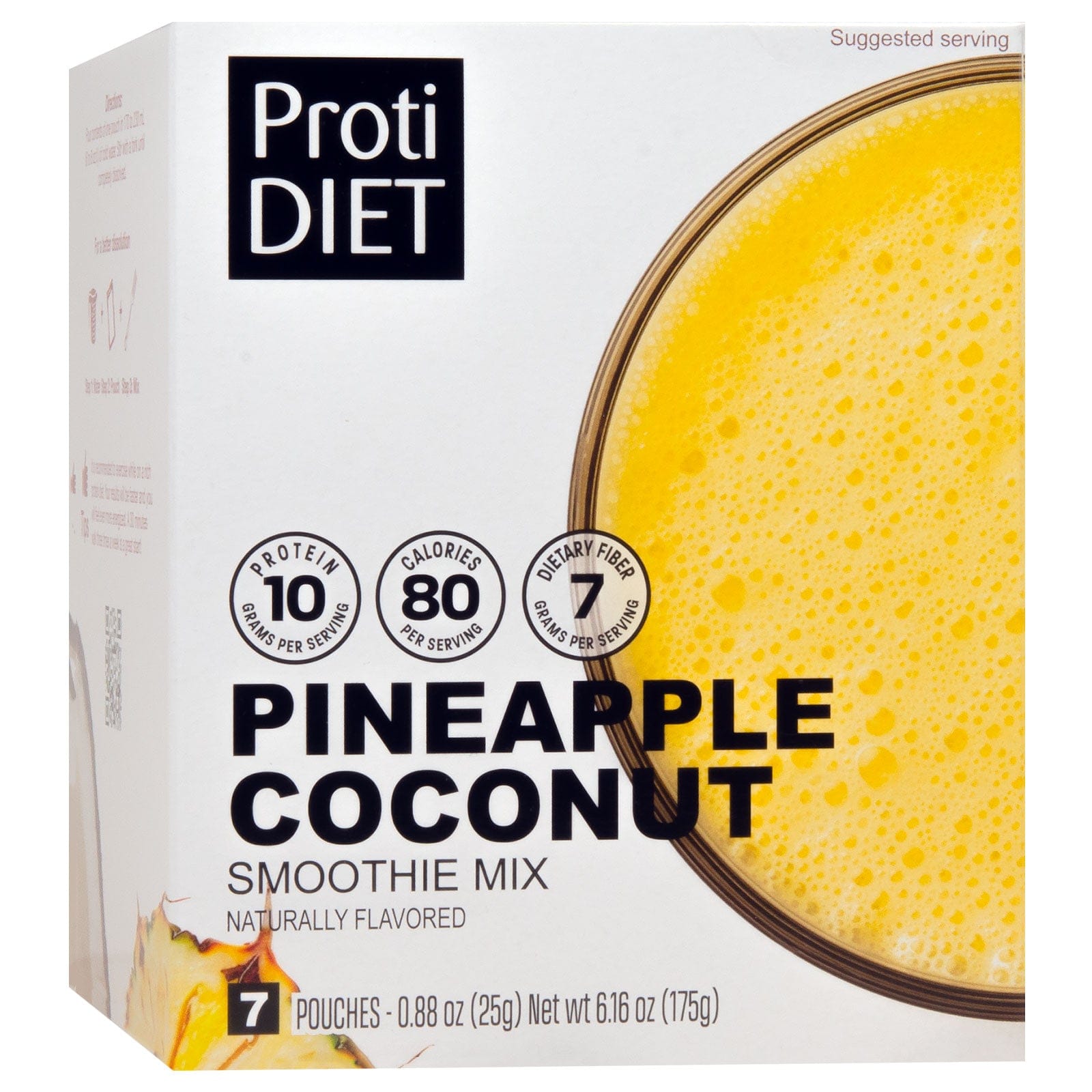 ProtiDiet Protein Fiber Shake - Pineapple Coconut - 7/Box - Nashua Nutrition