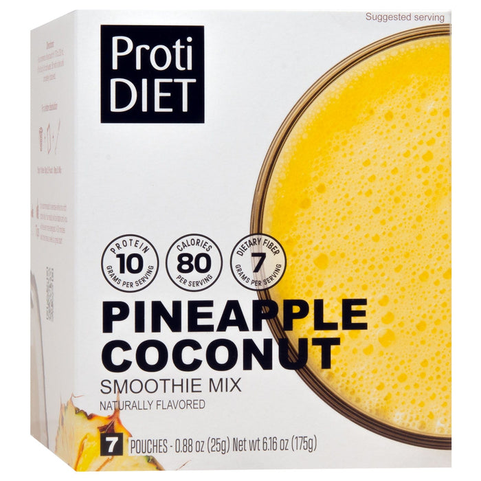 ProtiDiet Protein Fiber Shake - Pineapple Coconut - 7/Box
