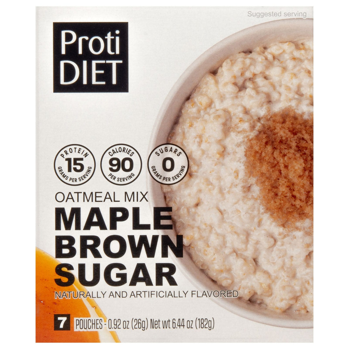 ProtiDiet Protein Oatmeal - Maple Brown Sugar - 7/Box - Nashua Nutrition