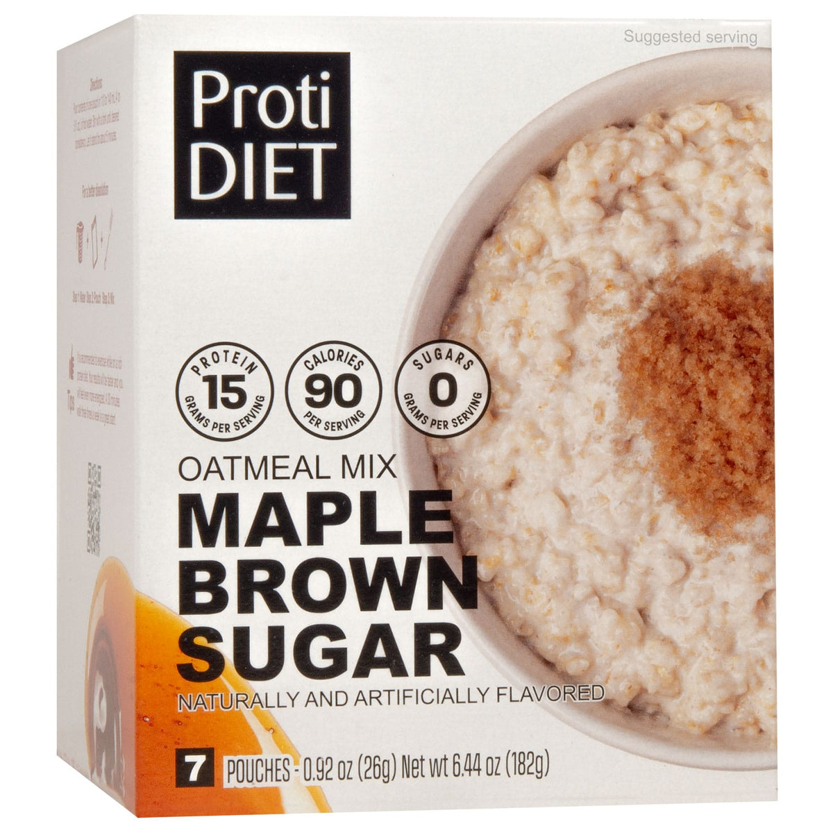 ProtiDiet Protein Oatmeal - Maple Brown Sugar - 7/Box - Nashua Nutrition