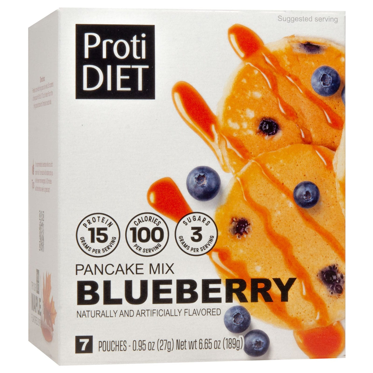 ProtiDiet Protein Pancake Mix - Blueberry - 7/Box - Nashua Nutrition