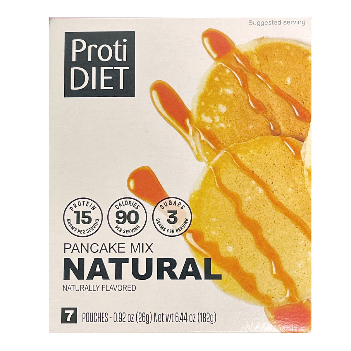 ProtiDiet Protein Pancake Mix - Plain - 7/Box - Nashua Nutrition