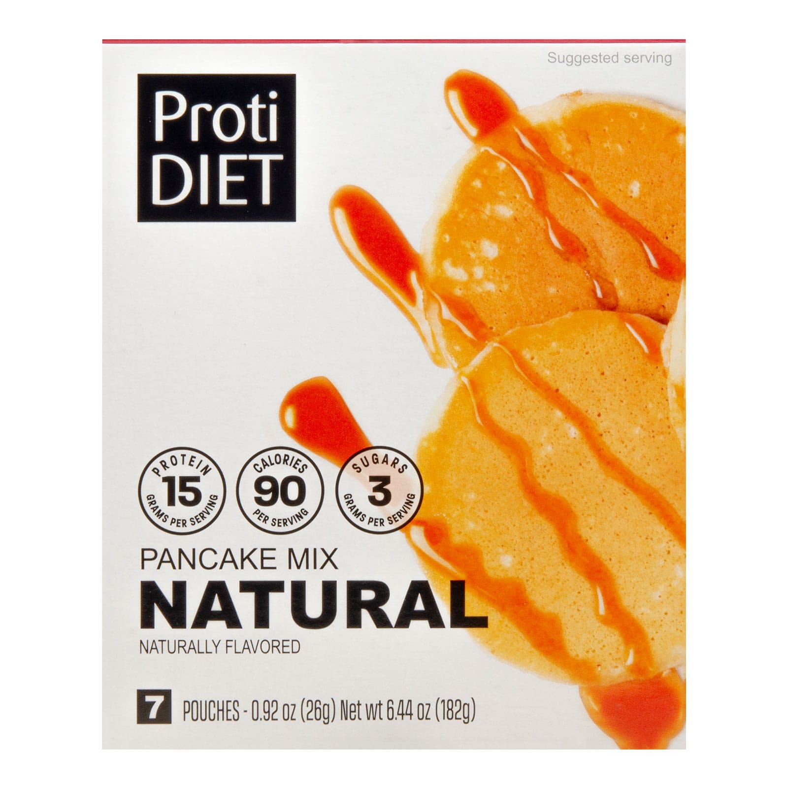 ProtiDiet Protein Pancake Mix - Plain - 7/Box - Nashua Nutrition