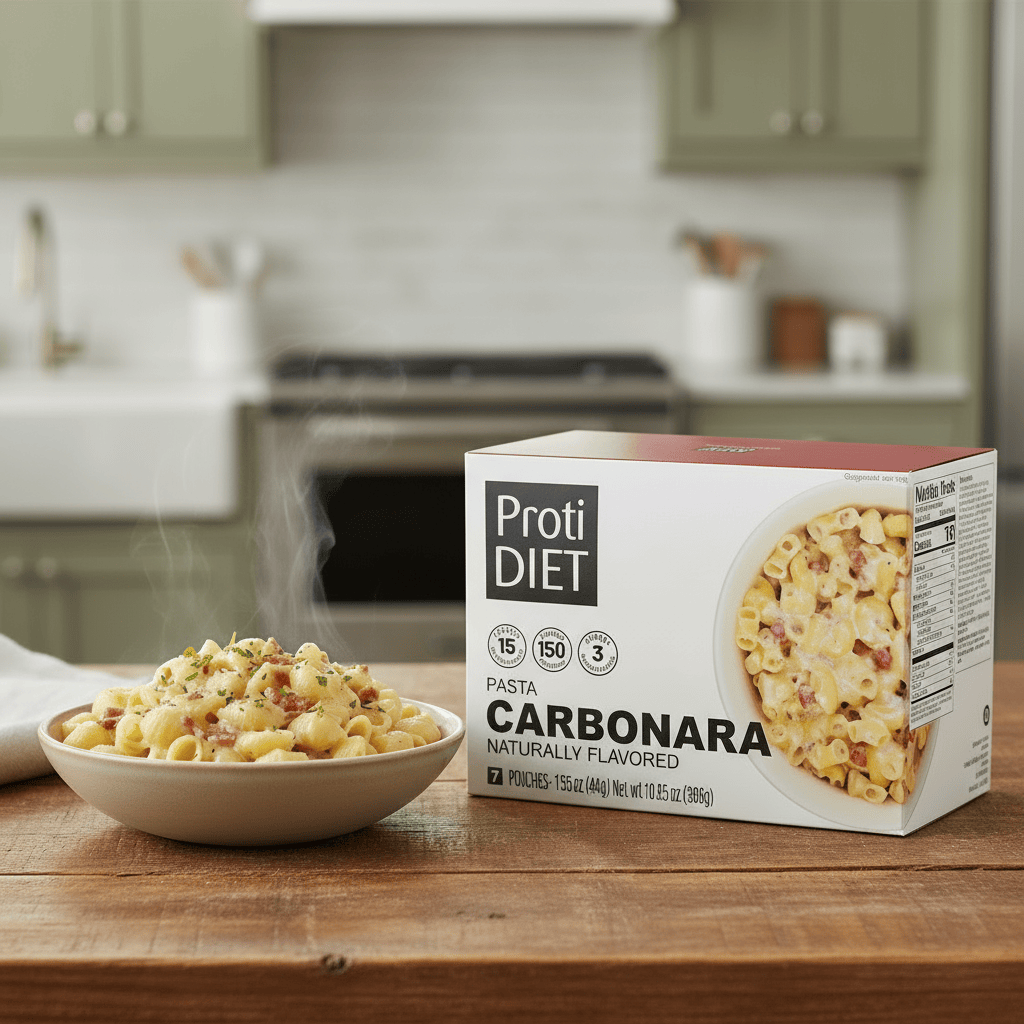 ProtiDiet Protein Pasta - Carbonara - 7/Box - Nashua Nutrition