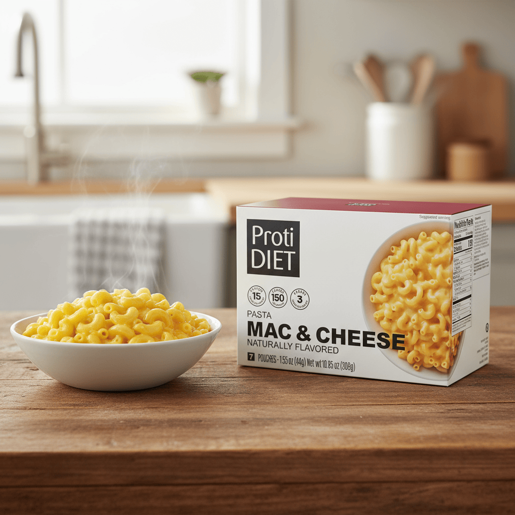 ProtiDiet Protein Pasta - Mac and Cheese - 7/Box - Nashua Nutrition