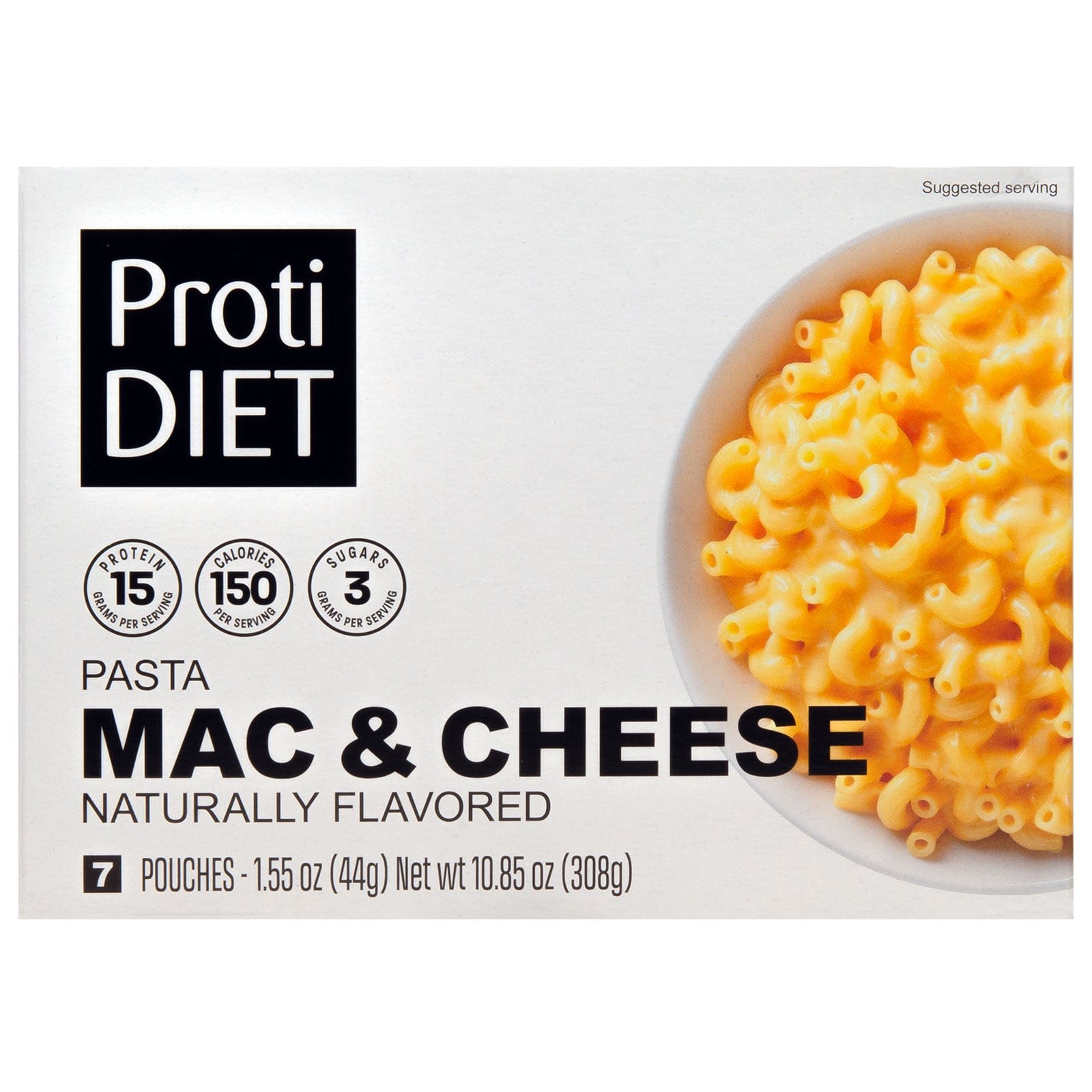 ProtiDiet Protein Pasta - Mac and Cheese - 7/Box - Nashua Nutrition