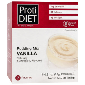 ProtiDiet Protein Pudding - Vanilla - 7/Box - Shake & Puddings - Nashua Nutrition