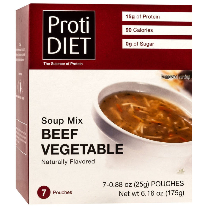 ProtiDiet Protein Soup - Beef Vegetable - 7/Box
