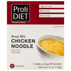 ProtiDiet Protein Soup - Chicken Noodle - 7/Box - Hot Soups - Nashua Nutrition