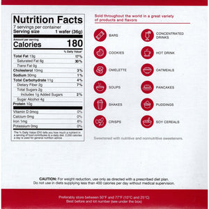 ProtiDiet Protein Wafer Bars - Chocolate, 7 Bars/Box - Protein Bars - Nashua Nutrition