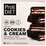 ProtiDiet Protein Wafer Bars | Cookies & Cream | 10g Protein | Low Sugar | 7 Bars/Box - Nashua Nutrition
