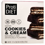 ProtiDiet Protein Wafer Bars | Cookies & Cream | 10g Protein | Low Sugar | 7 Bars/Box - Nashua Nutrition