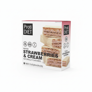 ProtiDiet Protein Wafer Bars - Strawberries and Cream, 7 Bars/Box - Nashua Nutrition