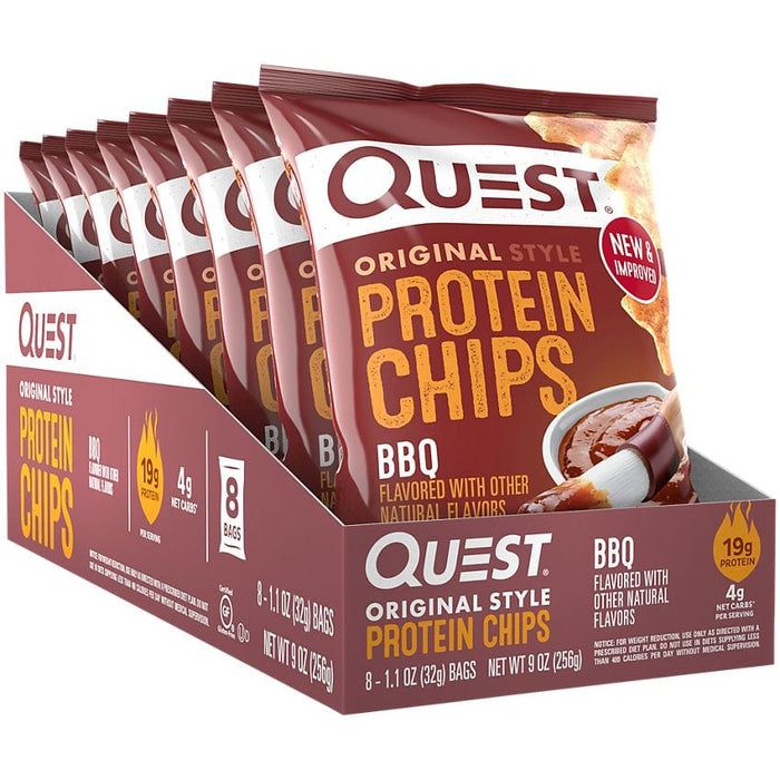 Quest Nutrition Protein Chips - BBQ - Box of 8