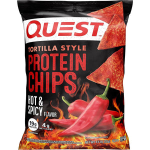 Quest Nutrition - Tortilla Protein Chips - Hot & Spicy - 1 Bag - Snacks & Desserts - Nashua Nutrition