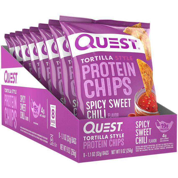Quest Nutrition - Tortilla Protein Chips - Spicy Sweet Chili - Box of 8