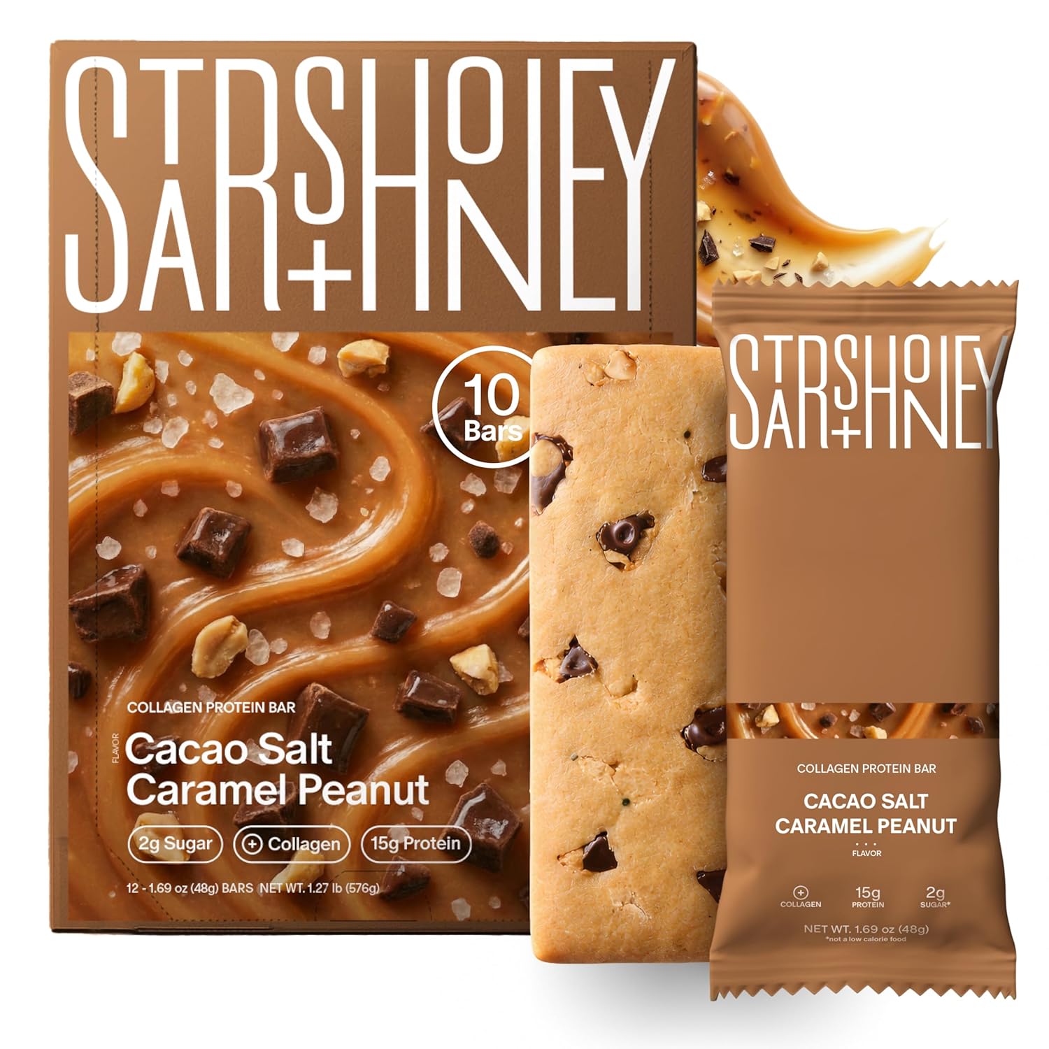 Stars and Honey Protein Bar - Cacao Salt Caramel Peanut - Nashua Nutrition