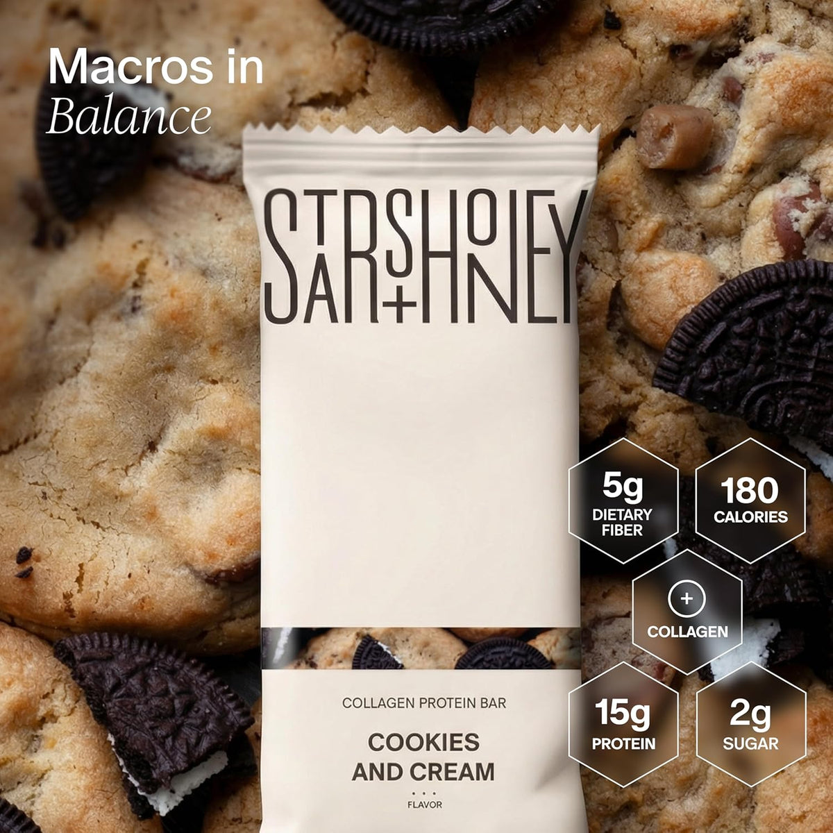 Stars and Honey Protein Bar - Cookies and Cream - Nashua Nutrition