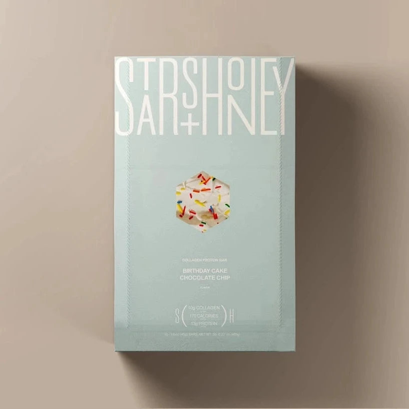 Stars & Honey - Birthday Cake Chocolate Chip Protein Bar (1 Bar or Box of 10) - Nashua Nutrition