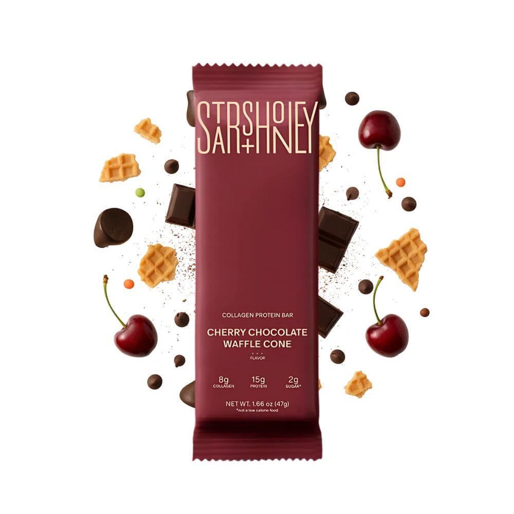 Stars & Honey - Cherry Chocolate Waffle Cone Protein Bar (1 Bar or Box of 10) - Nashua Nutrition