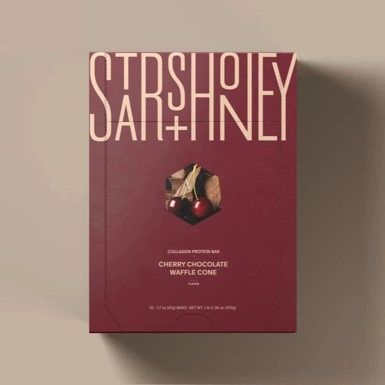 Stars & Honey - Cherry Chocolate Waffle Cone Protein Bar (1 Bar or Box of 10) - Nashua Nutrition