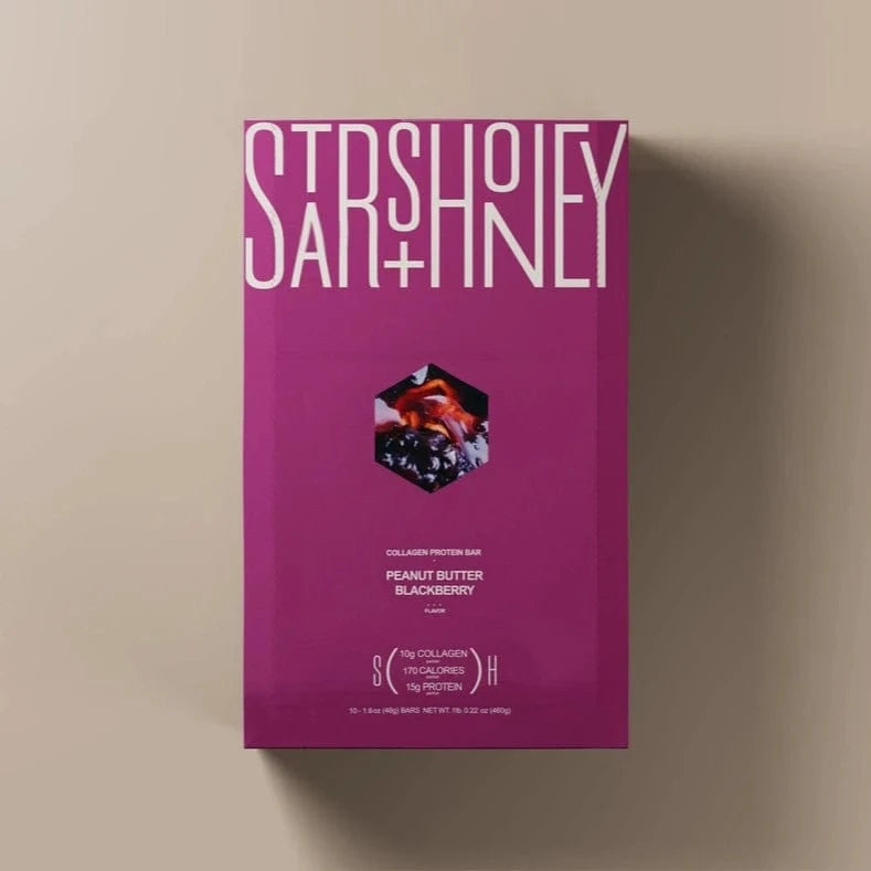 Stars & Honey - Peanut Butter Blackberry Protein Bar (1 Bar or Box of 10) - Nashua Nutrition