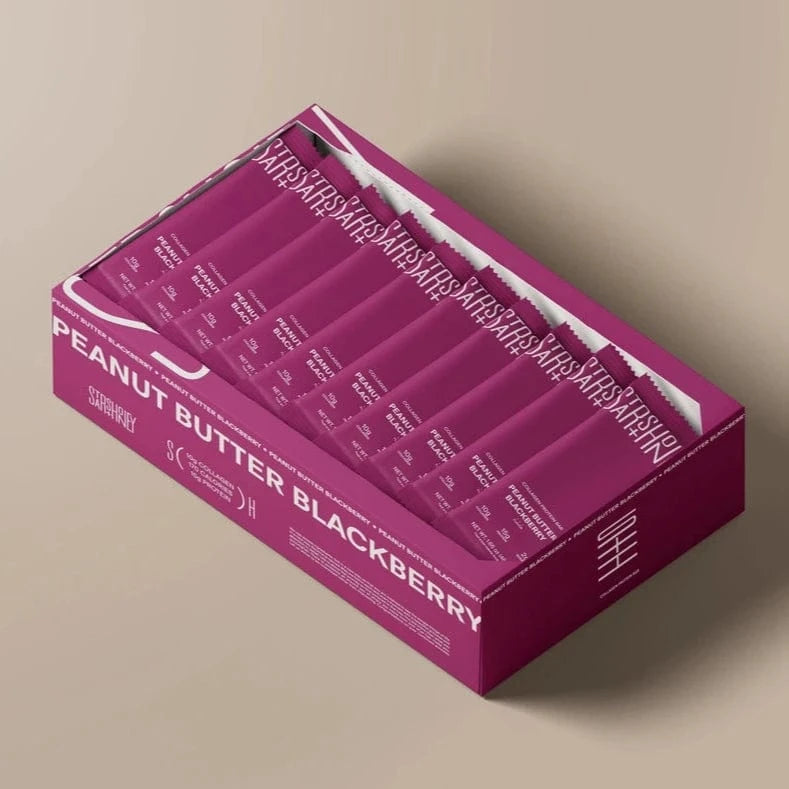 Stars & Honey - Peanut Butter Blackberry Protein Bar (1 Bar or Box of 10) - Nashua Nutrition
