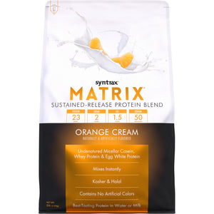 Syntrax - Matrix 5.0 Protein Powder - Orange Cream - 5lb Bag - Protein Powders - Nashua Nutrition
