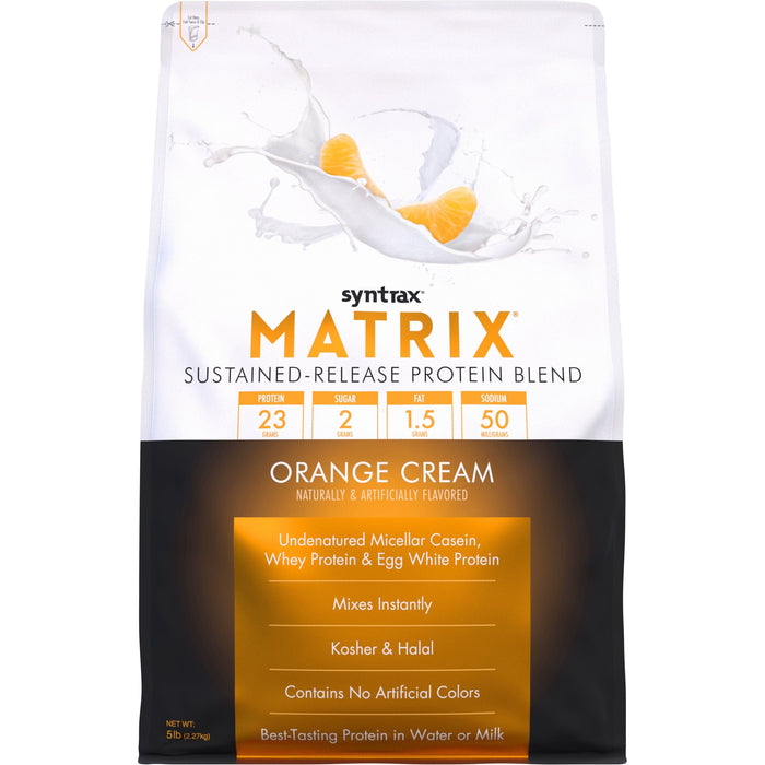 Syntrax - Matrix 5.0 Protein Powder - Orange Cream - 5lb Bag