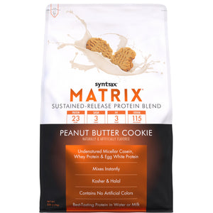 Syntrax - Matrix® Protein Powder - Peanut Butter Cookie - 5lb Bag - Protein Powders - Nashua Nutrition