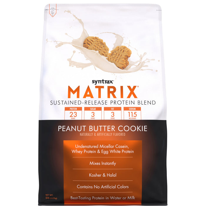 Syntrax - Matrix® Protein Powder - Peanut Butter Cookie - 5lb Bag