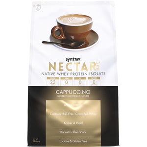 Syntrax - Nectar Lattes Protein Powder - Cappuccino - 32 Serving Bag - Protein Powders - Nashua Nutrition