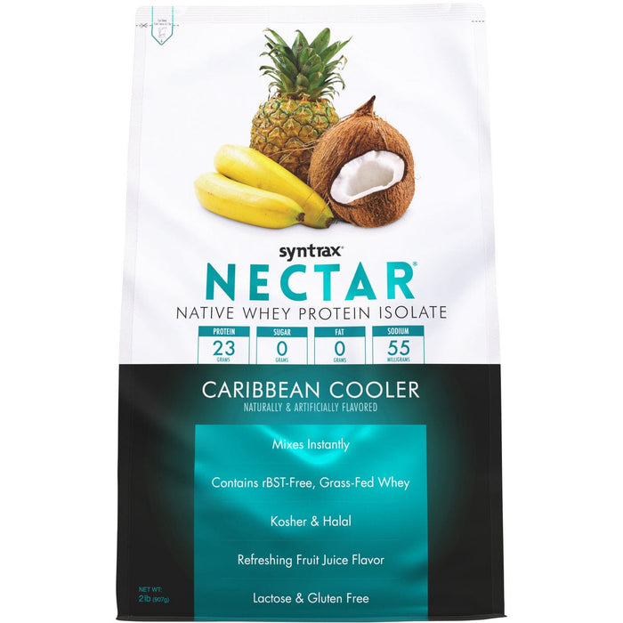 Syntrax - Nectar Protein Powder - Caribbean Cooler - 32 Serving Bag