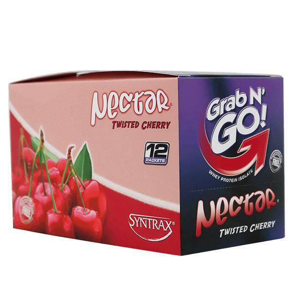 Syntrax - Nectar Protein Powder - Grab N Go - Twisted Cherry - 12 Individual Servings