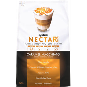 Syntrax - Nectar Protein Powder - Latte Caramel Macchiato - 32 Serving Bag - Protein Powders - Nashua Nutrition