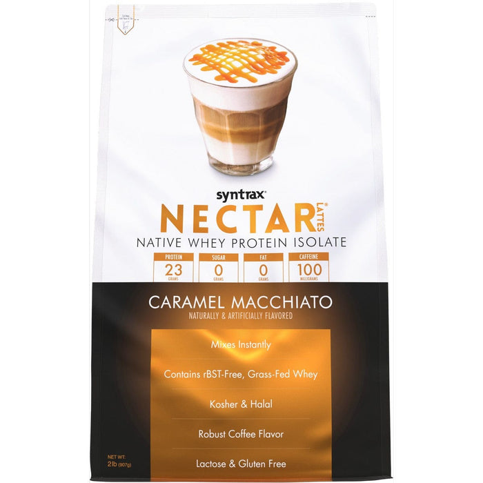 Syntrax - Nectar Protein Powder - Latte Caramel Macchiato - 32 Serving Bag