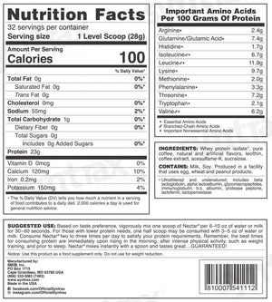 Syntrax - Nectar Protein Powder - Latte Caramel Macchiato - 32 Serving Bag - Protein Powders - Nashua Nutrition