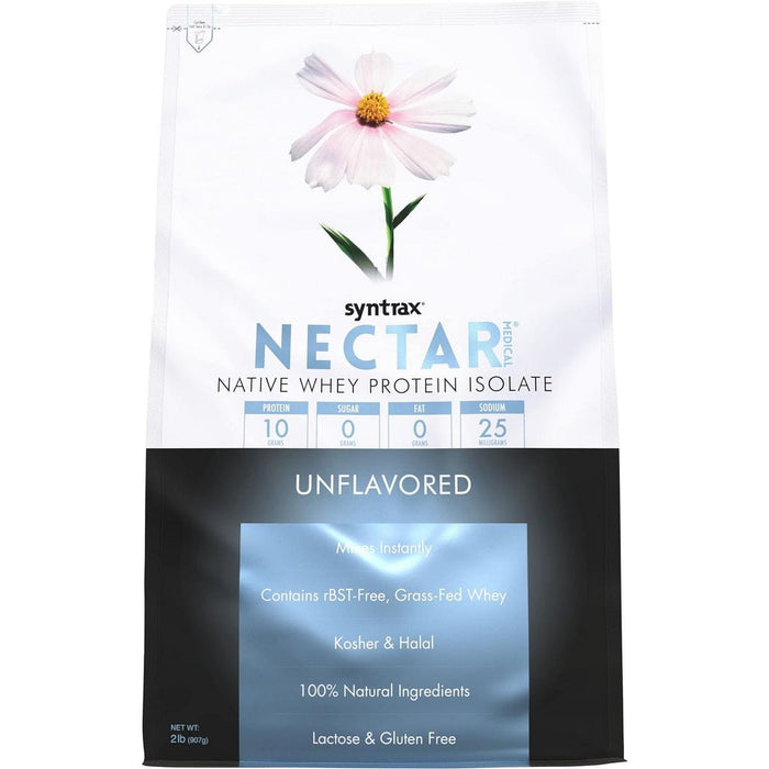 Syntrax - Nectar Protein Powder - Medical Unflavored - 2lb Bag