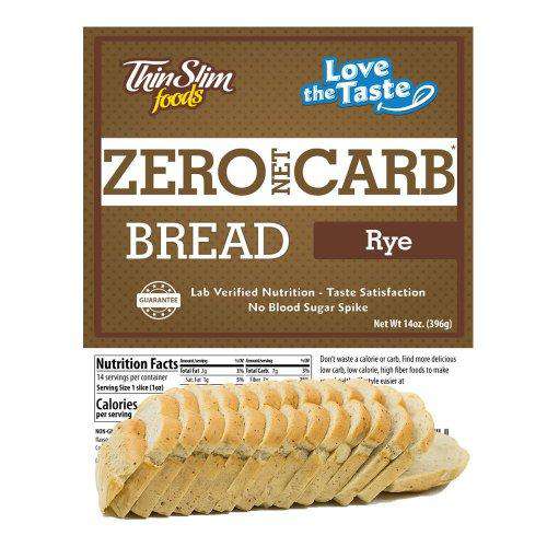 ThinSlim Foods - Love-The-Taste Bread - Rye - 14 Servings